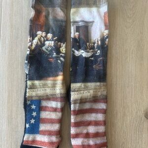 Mens One Size USA "Started From The Bottom And I'm Still Here" Novelty Socks